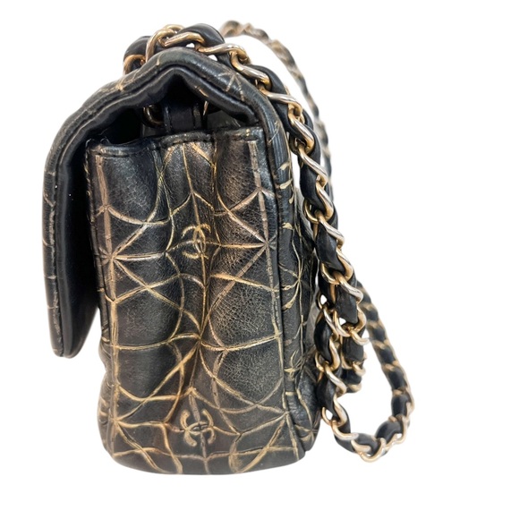 Chanel  Metallized Effect Embossed Calfskin Quilted Paris Moscou Moujik Flap - Picture 9 of 12